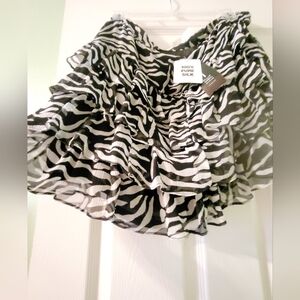 Inc Zebra print skirt